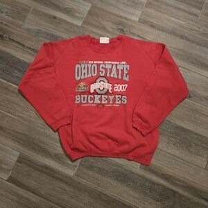 Y2K 2007 Ohio State University National Championship Game Sweatshirt Crewneck